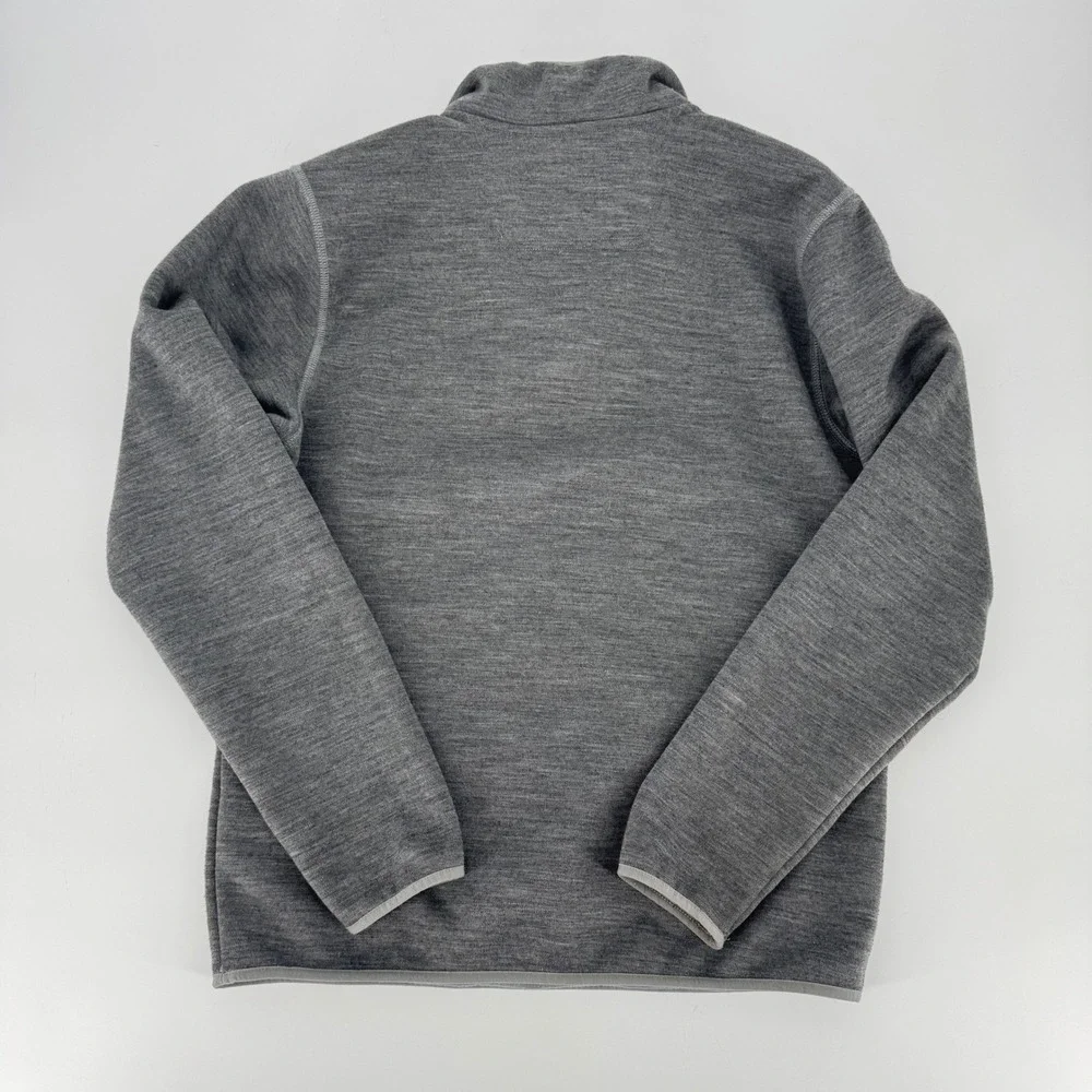 The North Face Men Gordon Lyons Quarter Snap Fleece Pullover Grey Small NF0A33R5